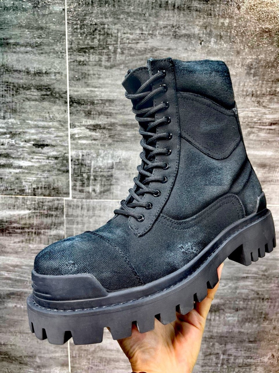 Botas Dr Martens de viscosa a media pantorrilla con cabeza redonda informal a la moda para hombre