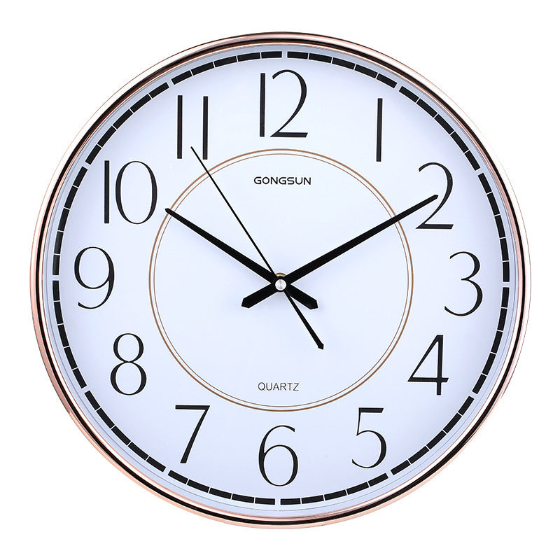 Horloge murale bureau Simple atmosphère nordique maison mode créative chambre horloge ronde