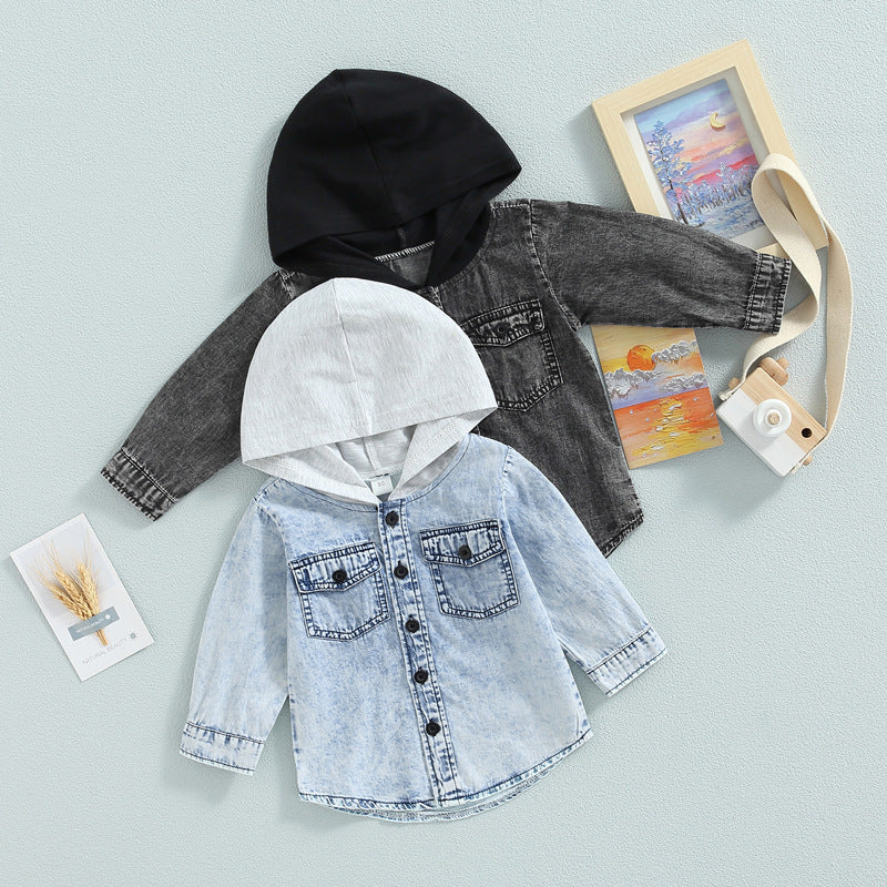 Manteaux pour garçons et filles dans le Style petit garçon, haut à capuche Chic et beau Cowboy