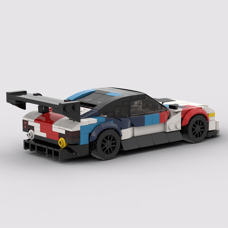 Bloques de construcción MOC compatibles con el montaje de coches de carreras M4GT3 para niños