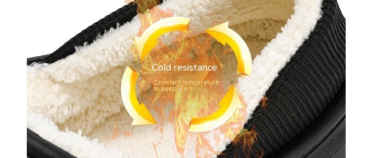 Muebles interiores de invierno para hombres y mujeres con felpa y tela espesa