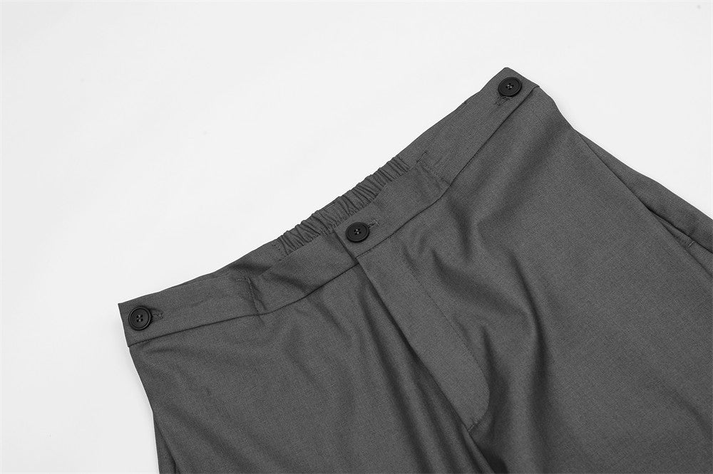 Men's Loose Straight Wide Leg Mop Trousers