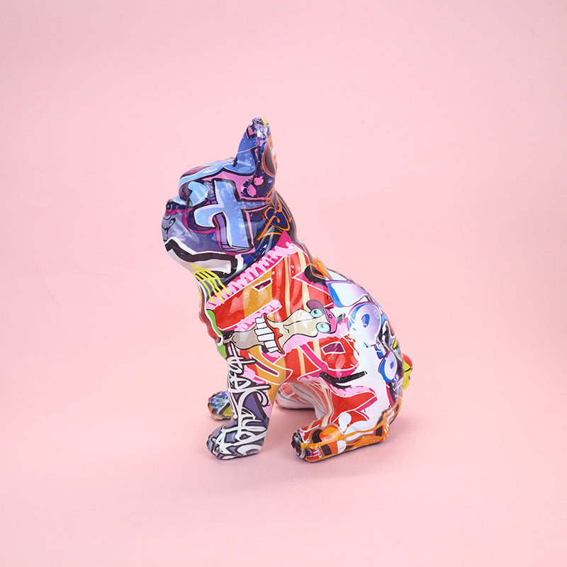 Statue de chien français simple et éblouissante