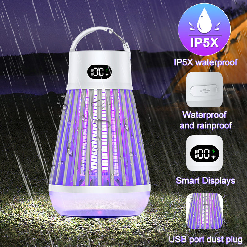 Lampe anti-moustique à affichage numérique, piège à moustiques à choc électrique, piège répulsif à insectes sans rayonnement pour chambre à coucher, Gadgets d'été en plein air