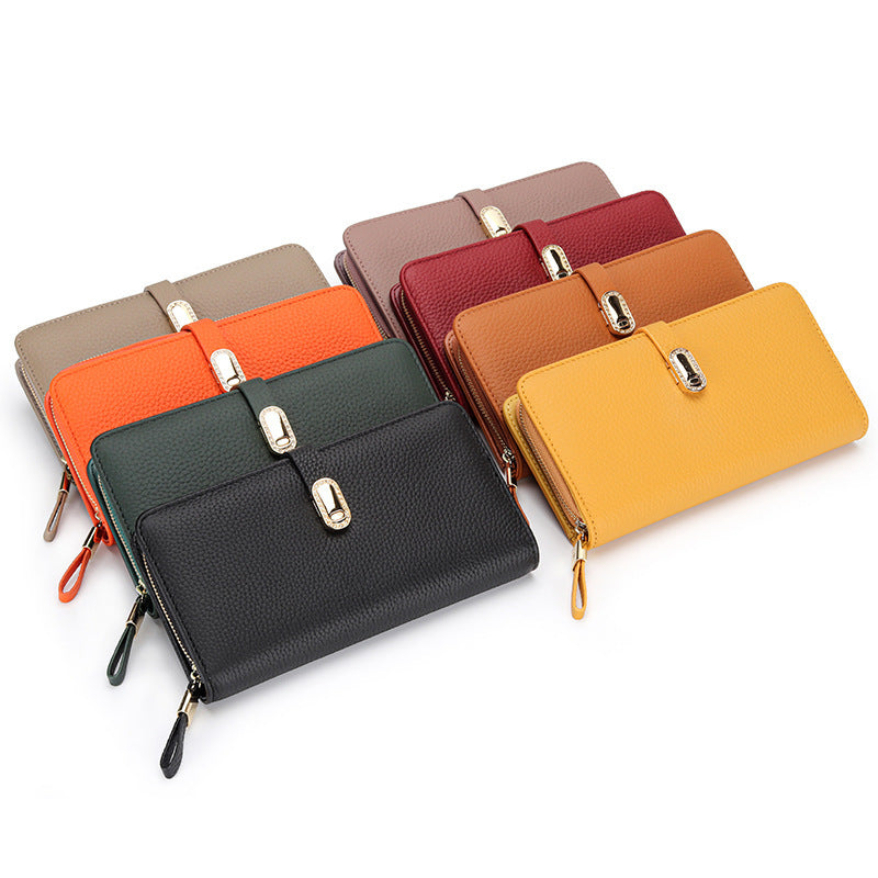 Bolso grande con cremallera y patrón, soporte para teléfono, gran capacidad