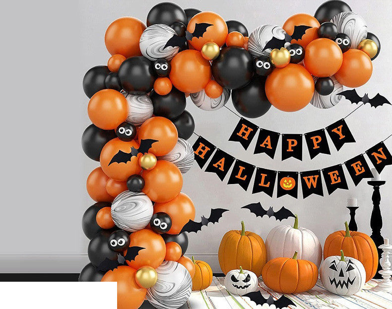 Conjunto de globos de látex para decoración de fiesta de Halloween