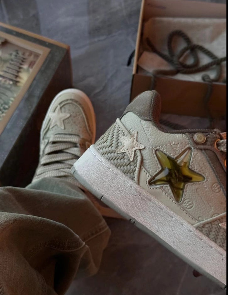 Chaussures étoiles chinoises chics originales pour petite foule, chaussures basses et hautes, décontractées et respirantes