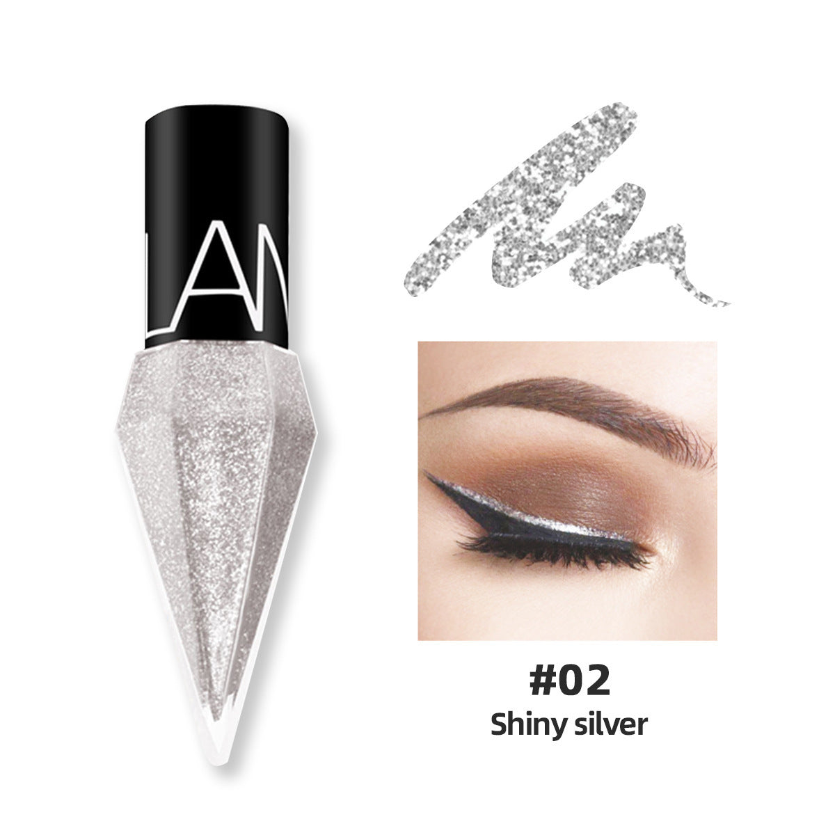 LOOKAVE Delineador de ojos brillante de diamante de una sola botella a granel AliExpress Wish 25G LK102