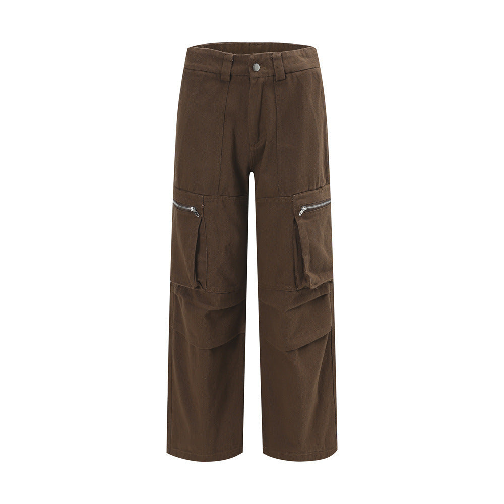 Men's Fashion Wide-leg Straight Long Pants