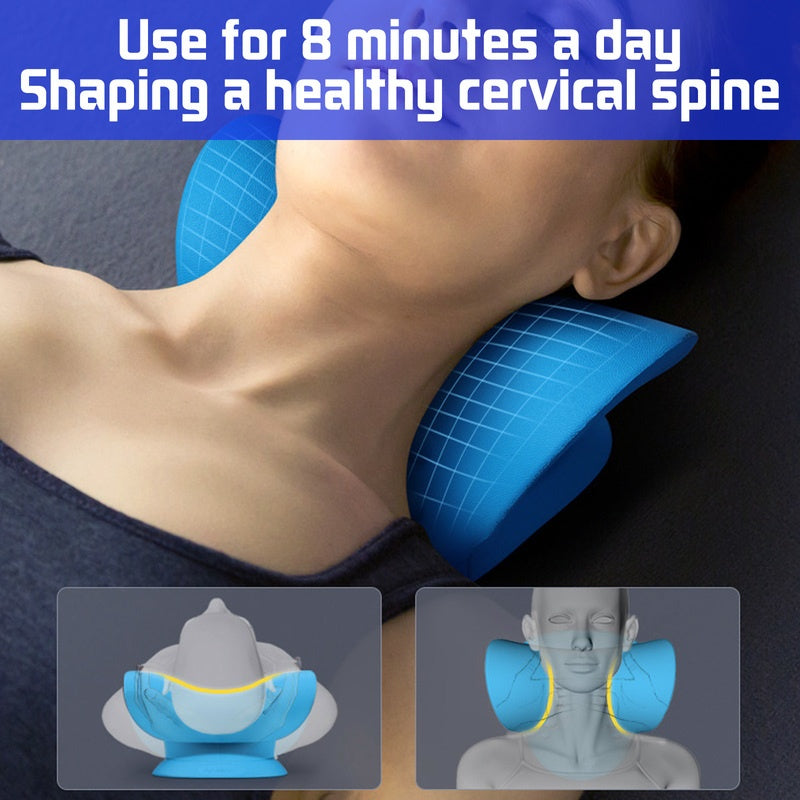 Étirement de la colonne cervicale, Relaxation musculaire par gravité, Traction, civière du cou, oreiller de Massage des épaules, soulage la douleur, Correction de la colonne vertébrale