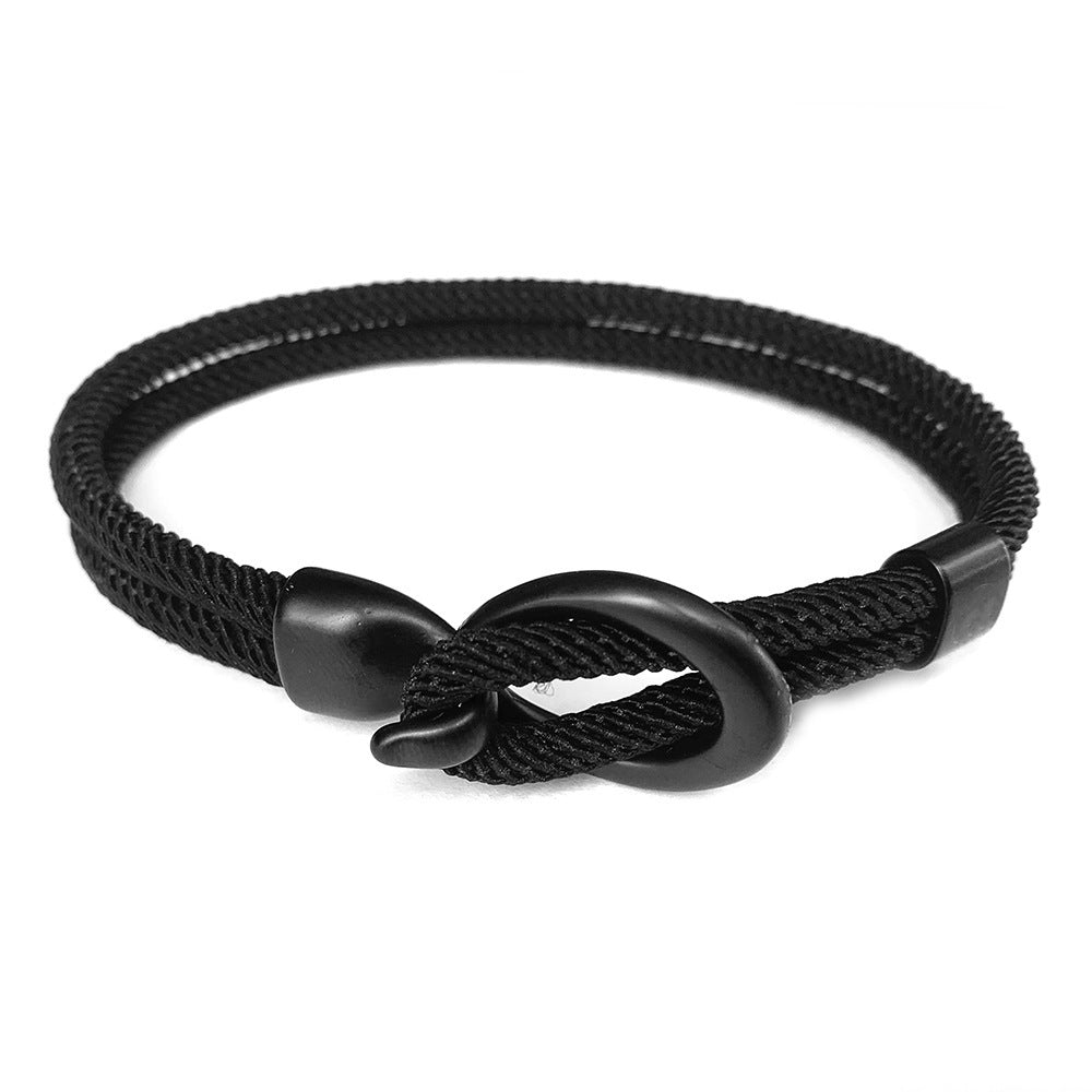 Pulsera tejida para hombre con personalidad simple