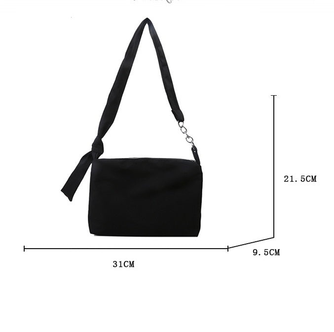 Sac à bandoulière pour femme en toile Campus élégant assorti avec tout Minority