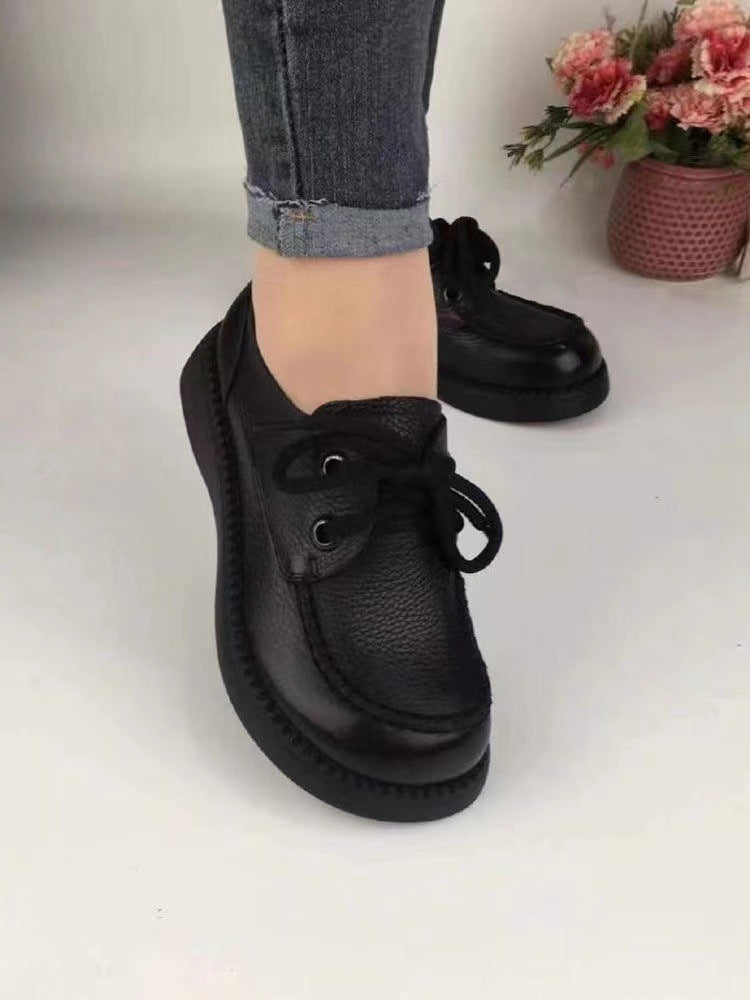 Mocasines con plataforma y aumento de fondo suave