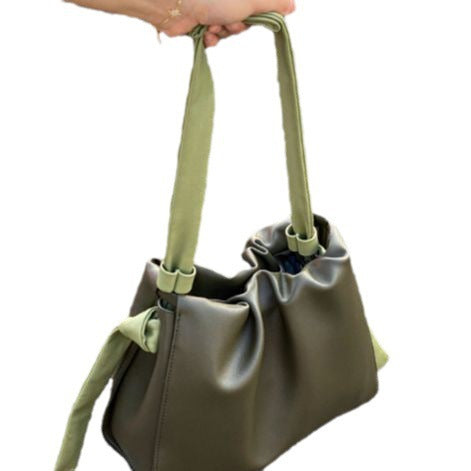 Sac messager à bandoulière simple en couleur contrastée à la mode