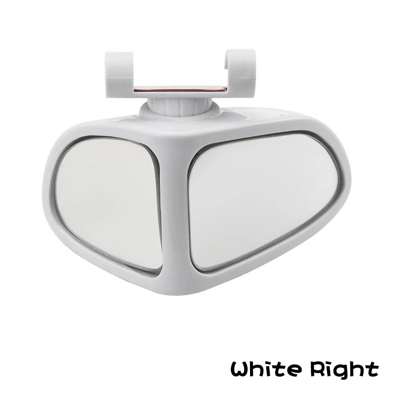 Petit rétroviseur rond de voiture, rétroviseur grand angle pour roues avant et arrière, rétroviseur auxiliaire double face, rétroviseur latéral grand angle réglable à 360 ° pour voiture