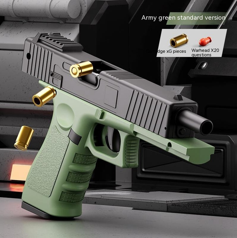 Pistolet jouet à coque à lancement automatique en plastique pour enfants