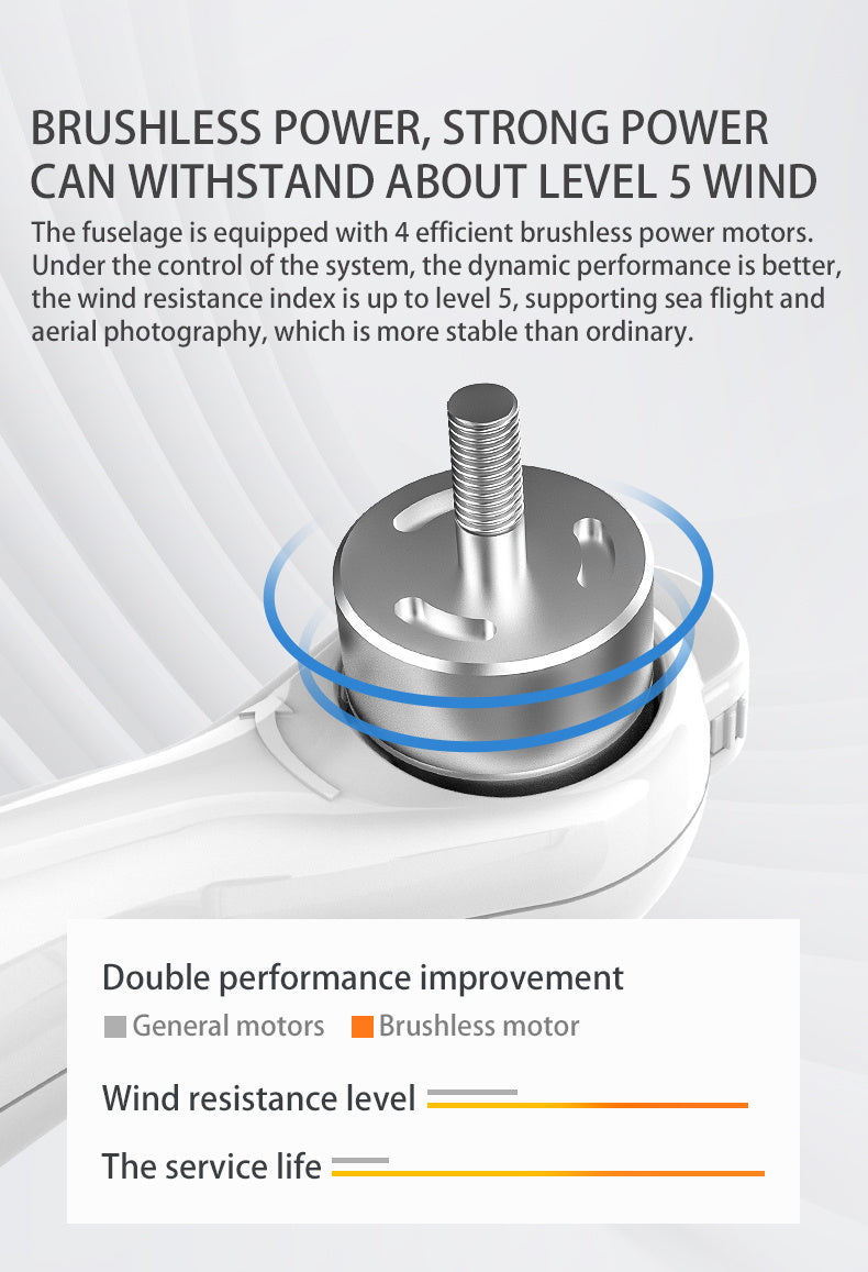 Drone GPS dual con cardán mecánico de tres ejes 4K HD para evitar obstáculos con láser