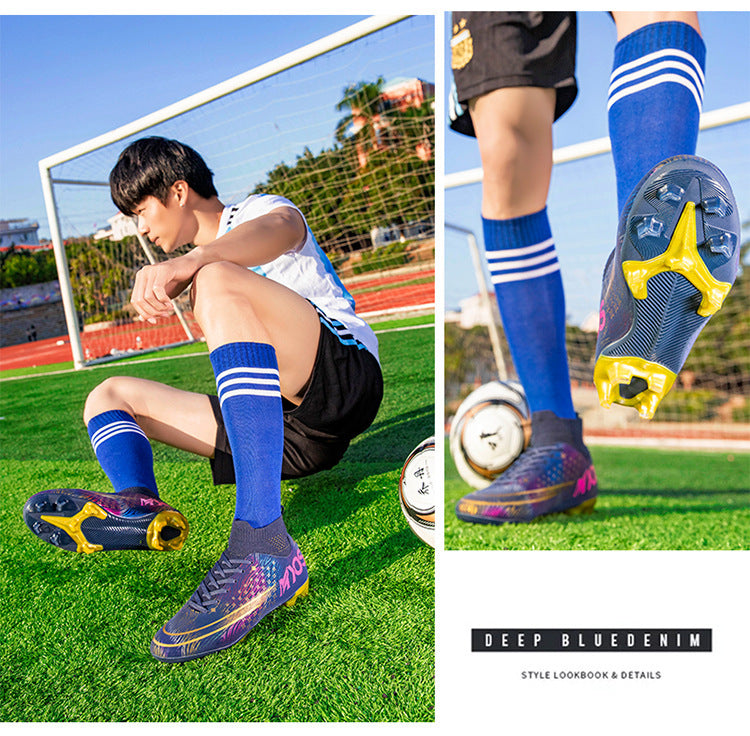Chaussures de football pour étudiants AG, chaussures d'entraînement à ongles longs cassés