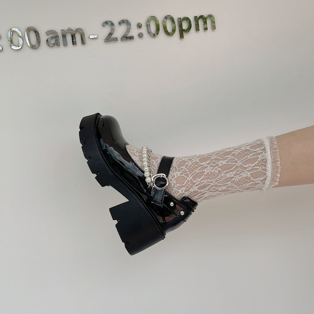 Chaussures Mary Jane à semelles épaisses pour femmes