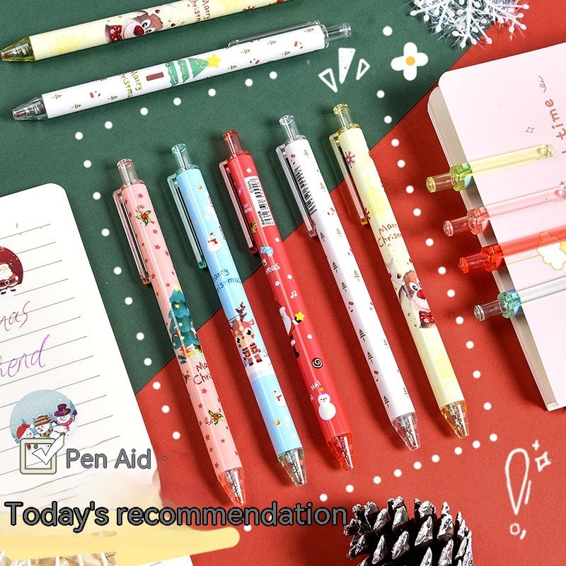 Stylo Gel à pression pour cadeau de récompense de noël, stylo à bille, Signature