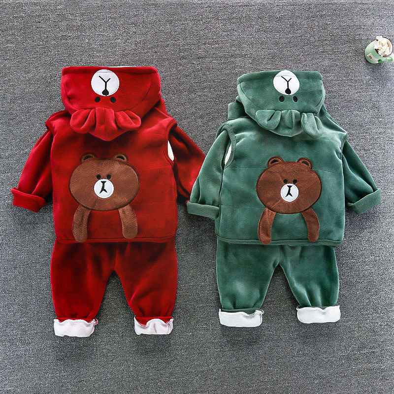 Ensemble trois pièces de vêtements pour bébé pour enfants et enfants