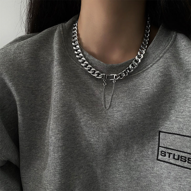 Collier cubain de Style européen et américain pour femmes, style Hip Hop