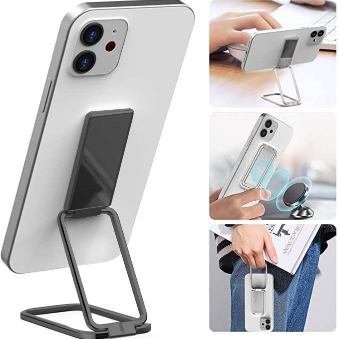 Support de téléphone portable pliable, boucle annulaire rétractable, support magnétique de bureau pour téléphone portable de voiture, accessoires de bureau