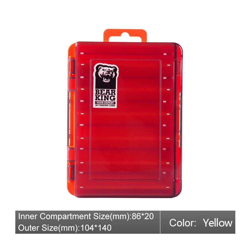 Caja de microobjetos de doble cara para señuelos de pesca Luya