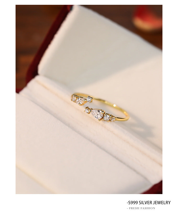 Bague en Zircon Super Star Point pour femme