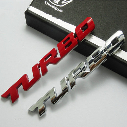 Autocollant de voiture stéréo TURBO TURBO 3D