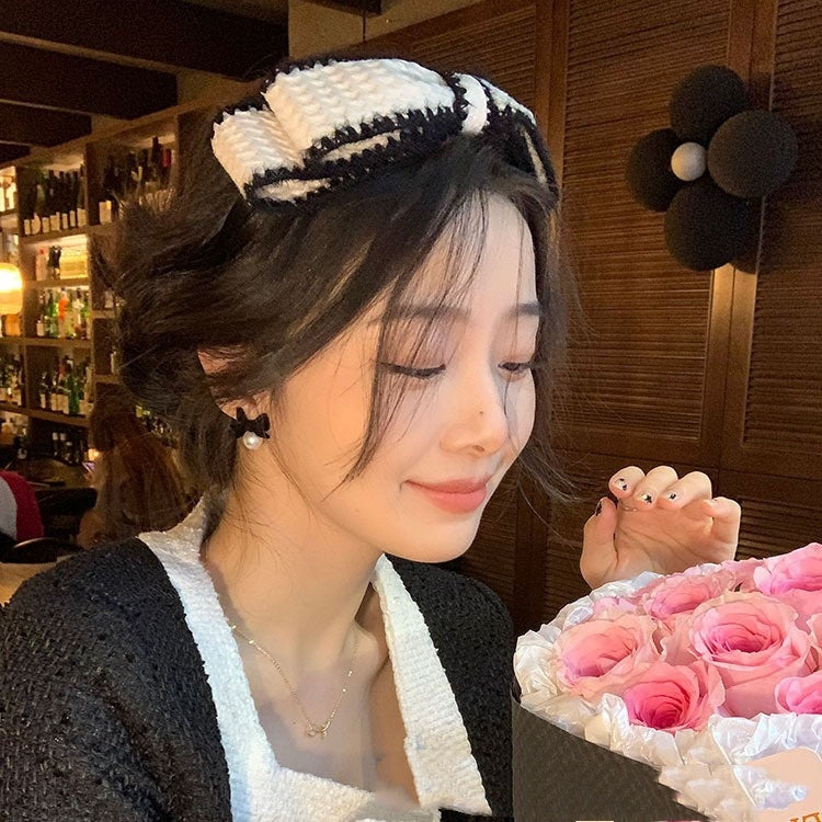 Boucles d'oreilles à tige en velours, boucles d'oreilles rétro françaises