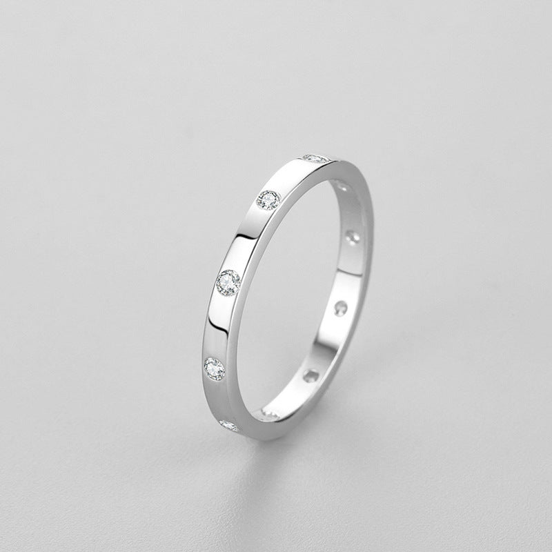 Women's Special-interest Design S925 Sterling Silver Simple Geometric Ring
