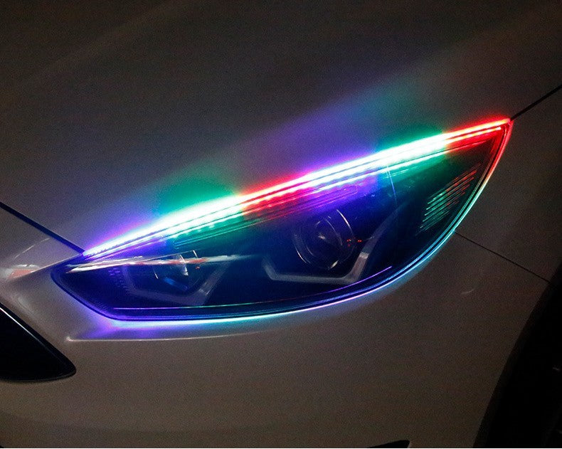 Coloré avec télécommande Streamer clignotant phares LED universels