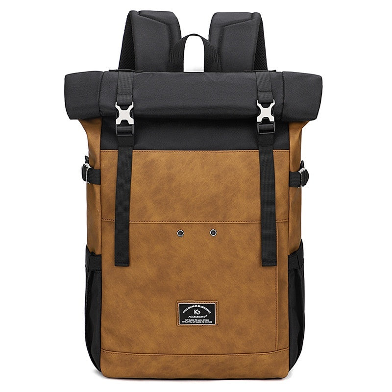 Mochila enrollable de gran capacidad para hombres y mujeres