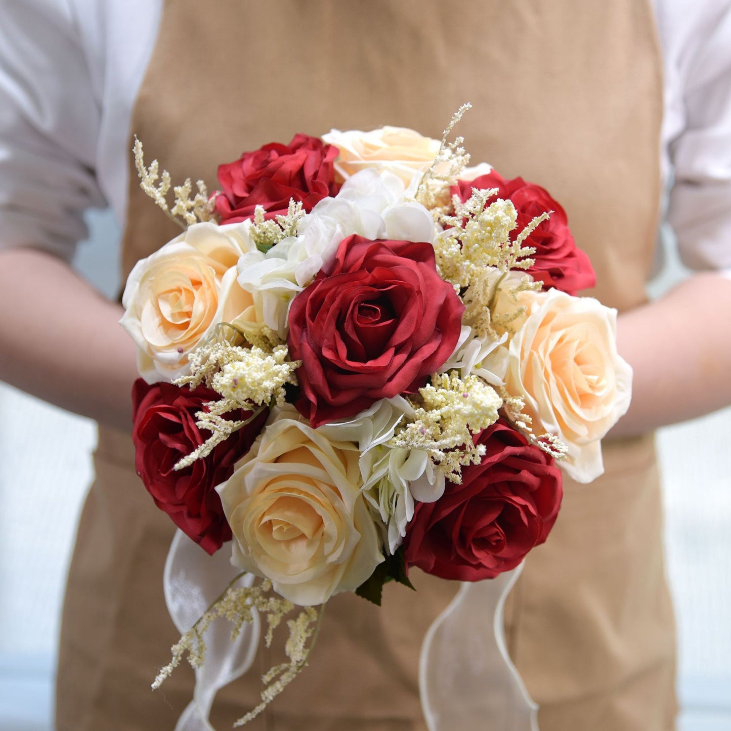Simulation de Bouquet à main en plein air, accessoires de photographie, fournitures de mariage pour mariée