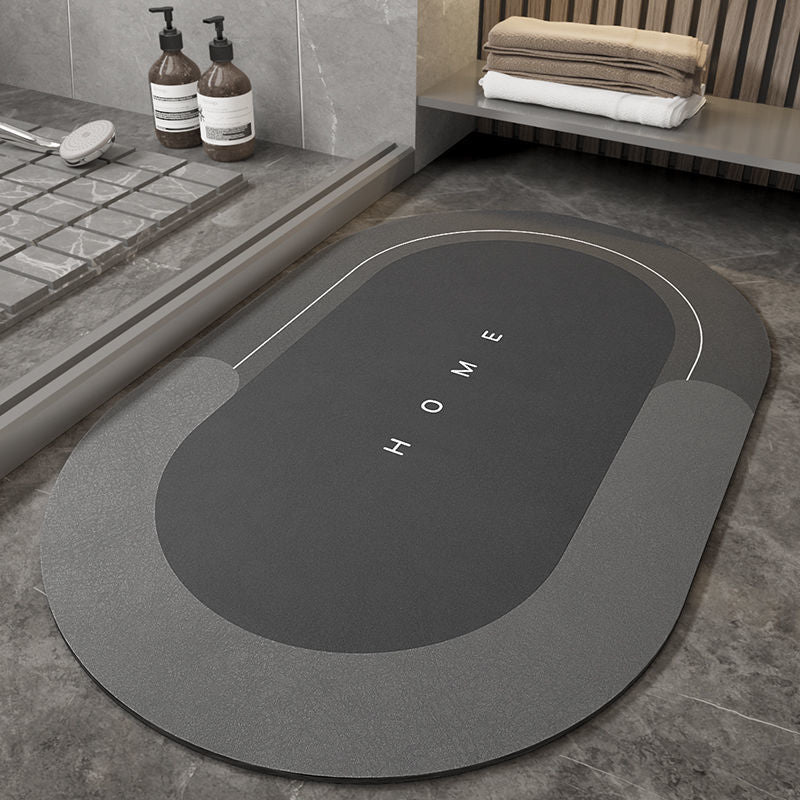 Alfombra de baño superabsorbente de piel de Napa, alfombra de baño de secado rápido, alfombras modernas simples antideslizantes para el suelo, alfombra de cocina a prueba de aceite para el hogar