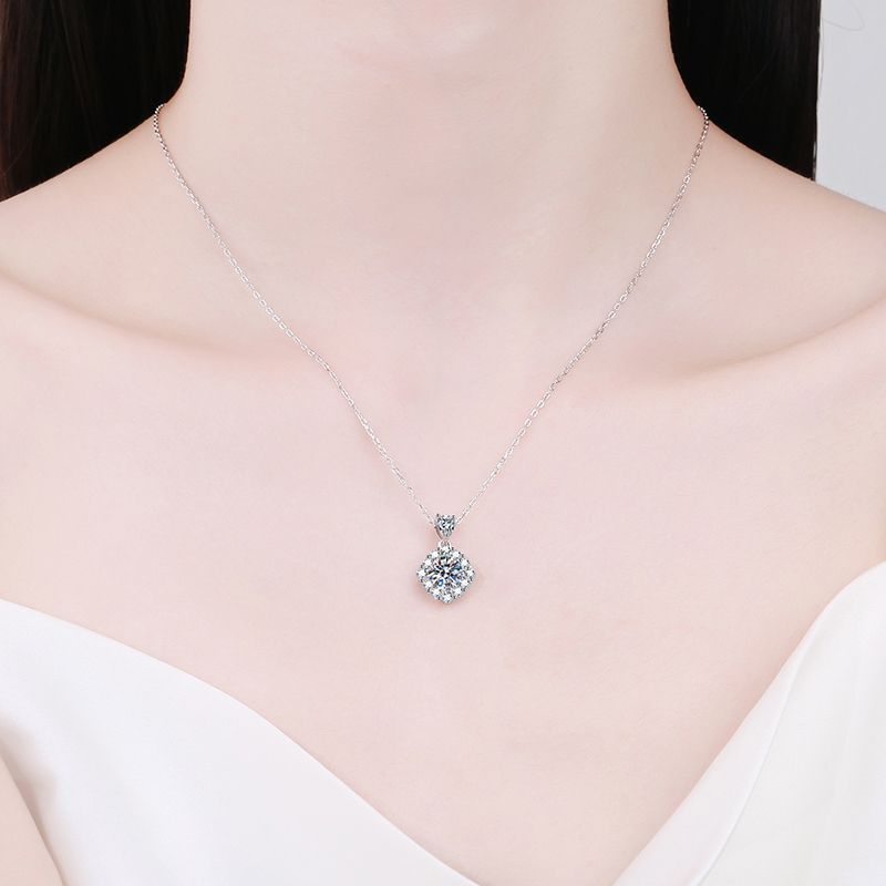 Women's Fashion Casual Sterling Silver Pendant Necklace
