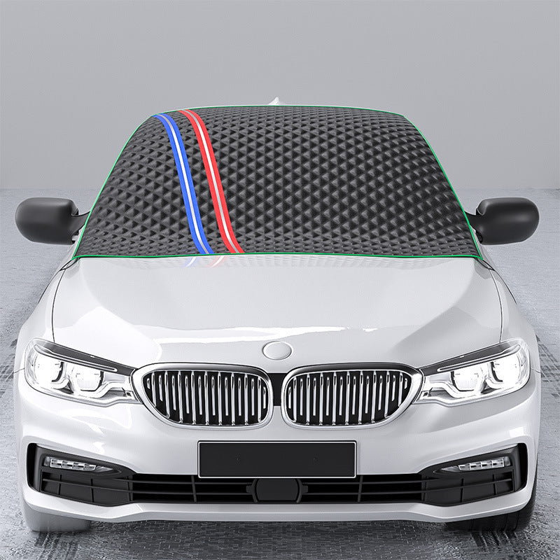 Pare-soleil de voiture demi-bâche de voiture hiver Anti-gel pluie gel pare-soleil et pare-soleil Anti-poussière demi-longueur bâche de voiture couverture de neige