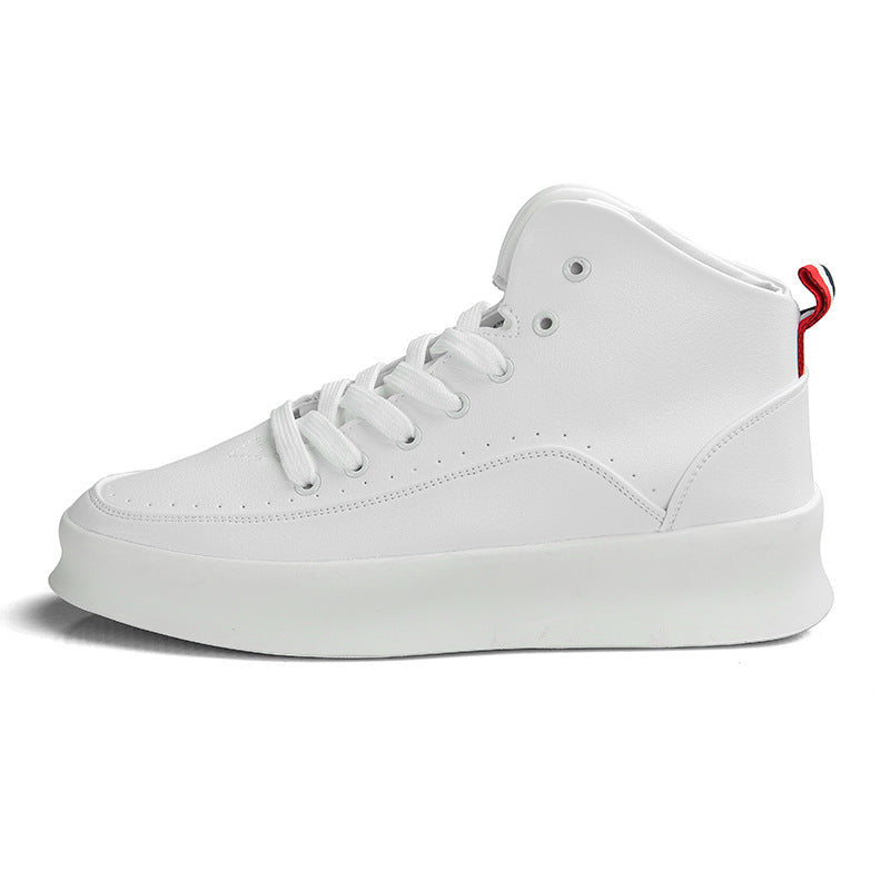 Pure White Thick Bottom Casual Sports Skate Shoes