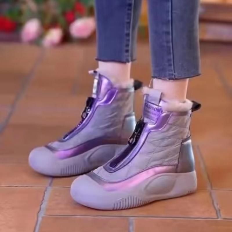 Couleur assortie Dr Martens fond épais et bottes de neige de mode de loisirs de maintien au chaud
