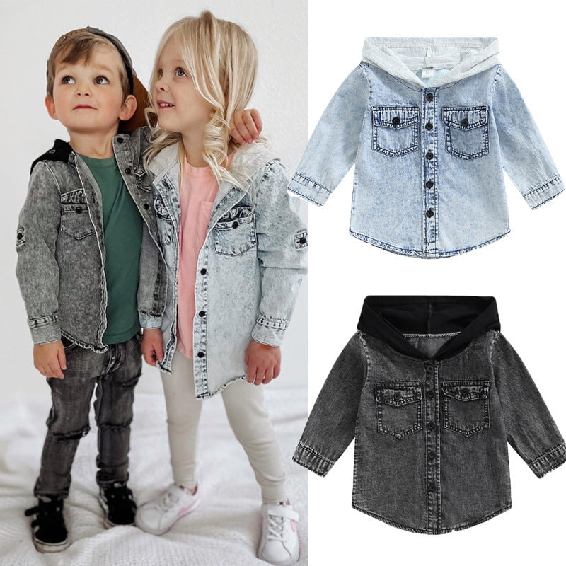 Manteaux pour garçons et filles dans le Style petit garçon, haut à capuche Chic et beau Cowboy