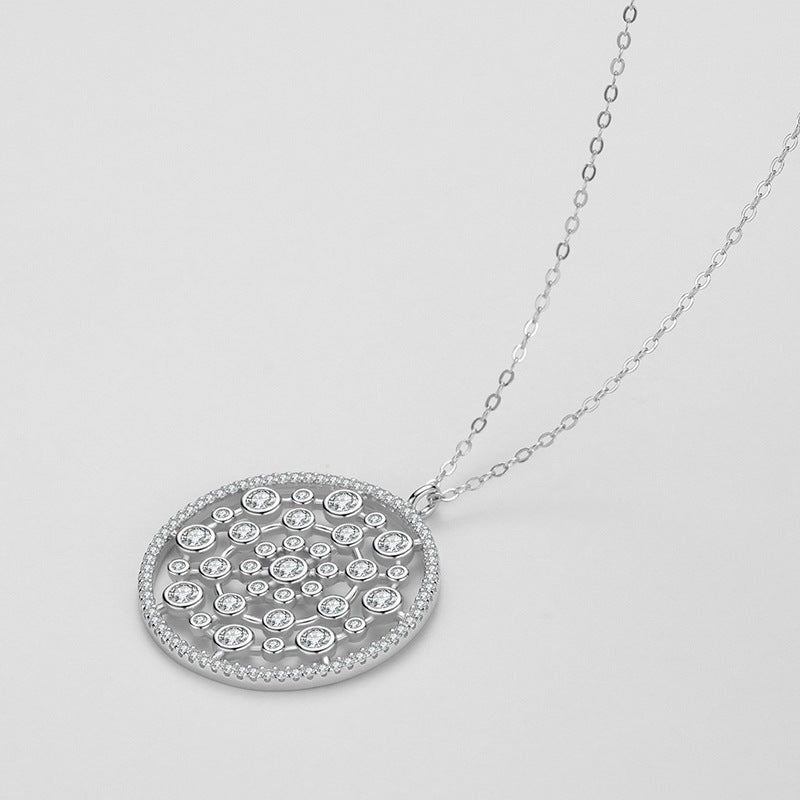 Fashion Circle Bubble Pendant Necklace For Women