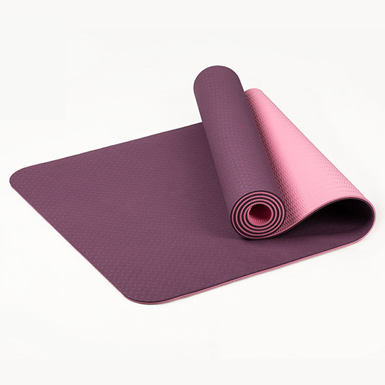 Tapis de Yoga épais 8mm, tapis de Yoga allongé bicolore 18361 épais 8mm