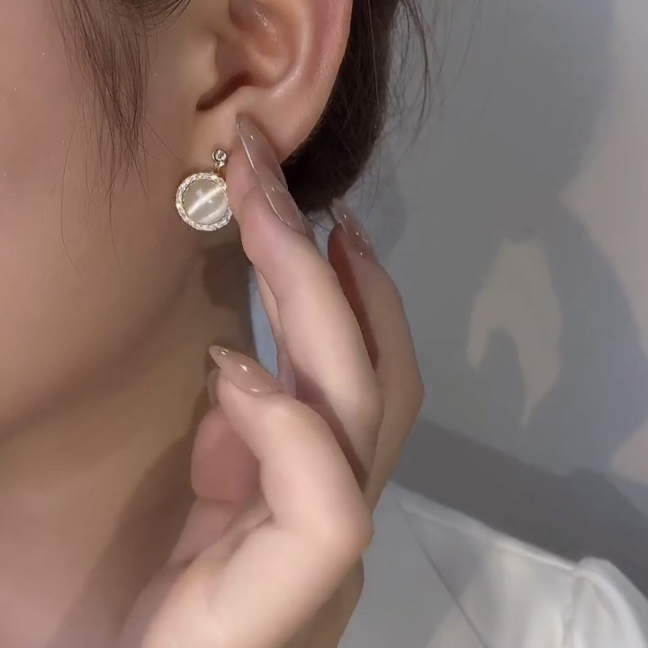 Pendientes giratorios de plata 925 con ópalo