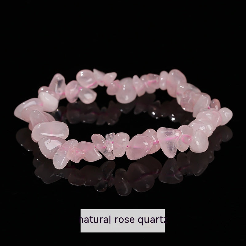 Natural Crystal Gravel Agate Aventurine Irregular Bracelet
