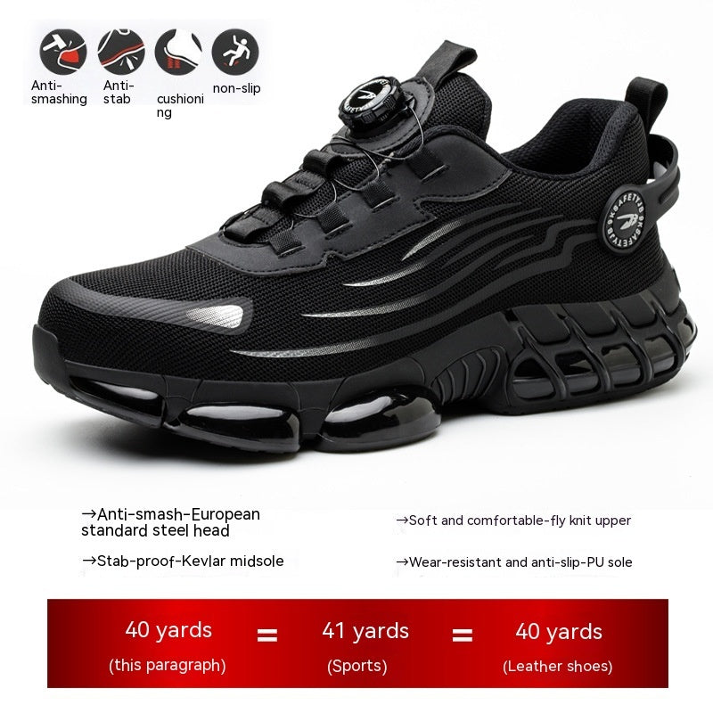 Zapatos de trabajo transpirables de temporada, ligeros y resistentes al desgaste para hombres