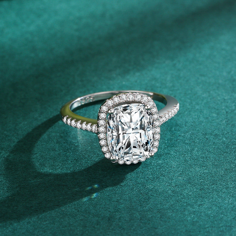 Women's S925 Sterling Silver Princess Ring