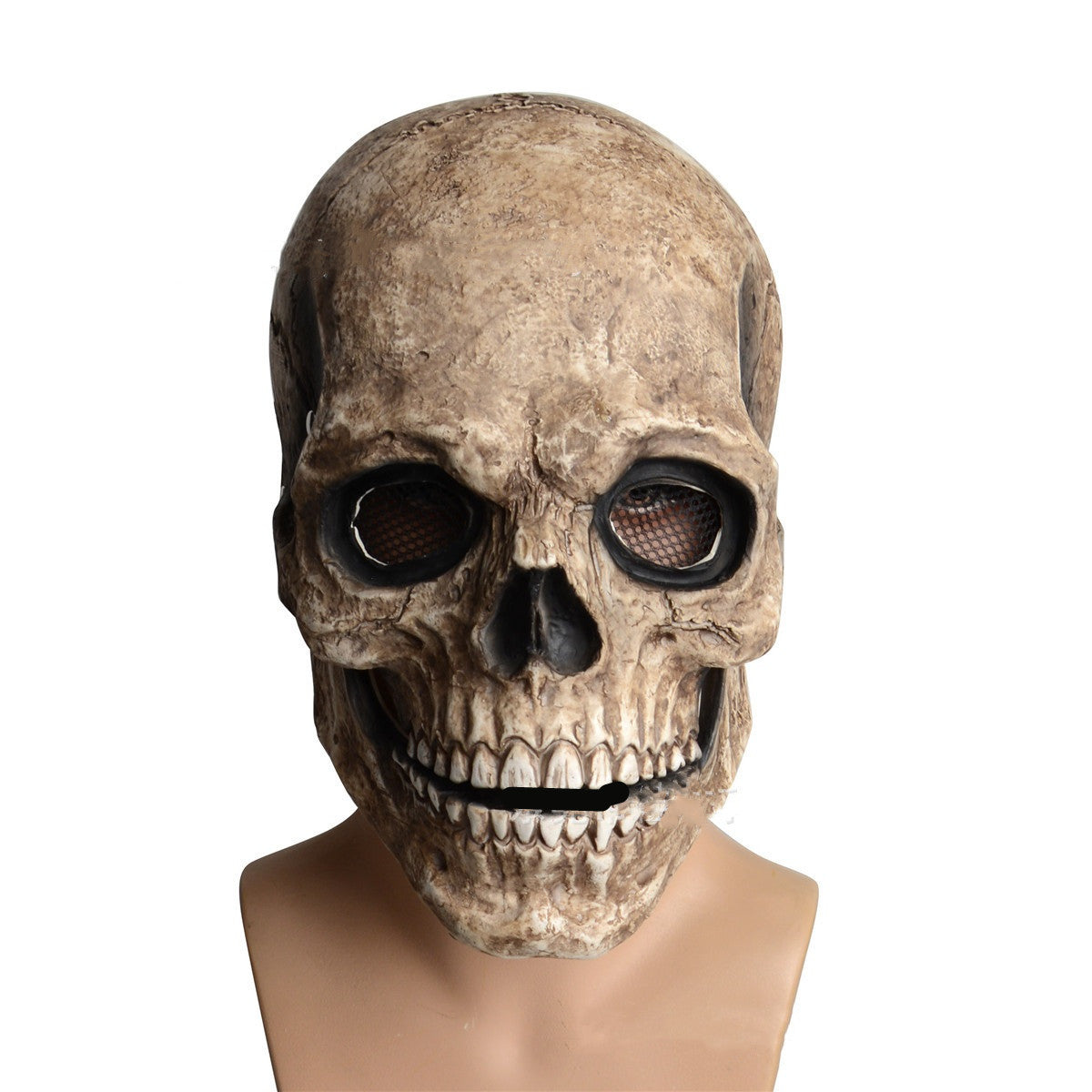 Masque de crâne complet, casque avec mâchoire mobile, squelette 3D, masque d'horreur, Costume de Cosplay pour adultes
