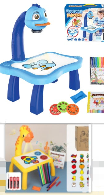 Planche à dessin de projection pour enfants Doodle