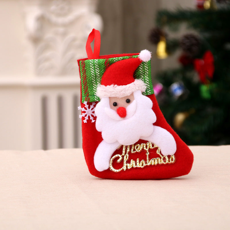 Decoraciones navideñas Calcetines de Papá Noel Colgante para árbol de Navidad Calcetines de Navidad Bolsa de regalo Bolsa de Navidad